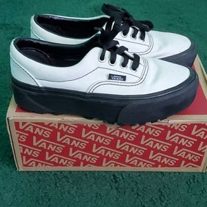 Vans Old School Platform White Black